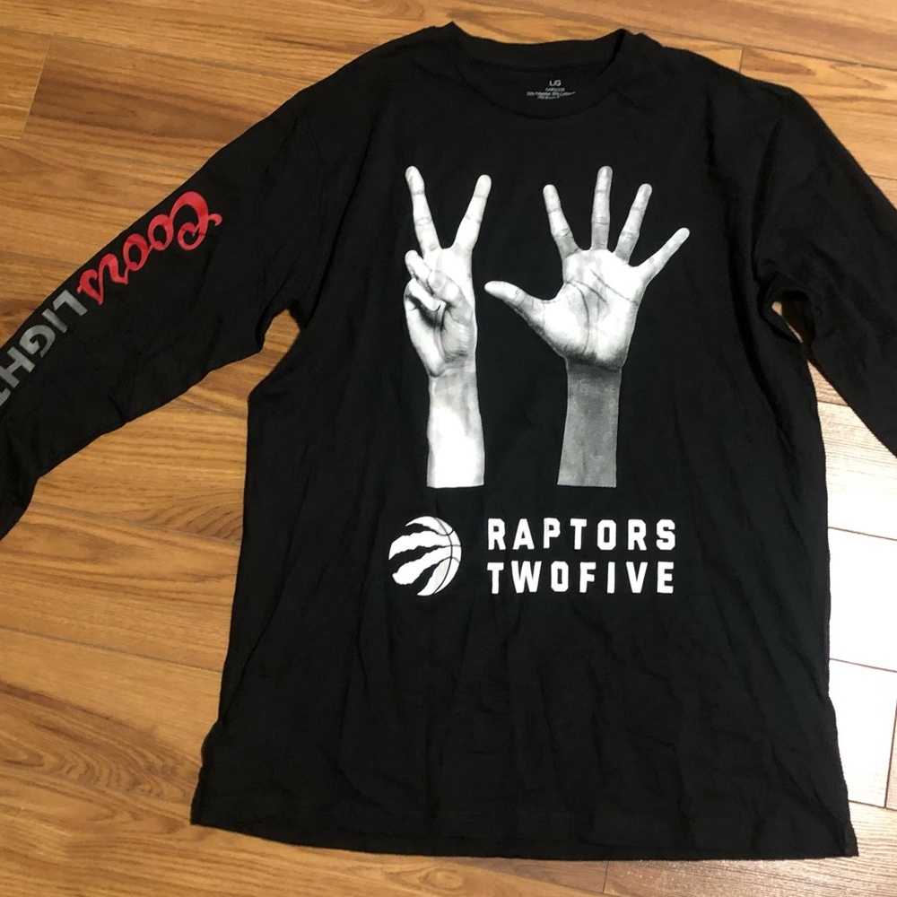 2019 NBA Toronto Raptors 25th Anniversary Black Coors Light Long Sleeve T Shirt